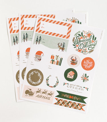 Rifle Holiday Stickers&amp;Labels