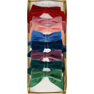 Radiant Velvet Bow Hair Clips