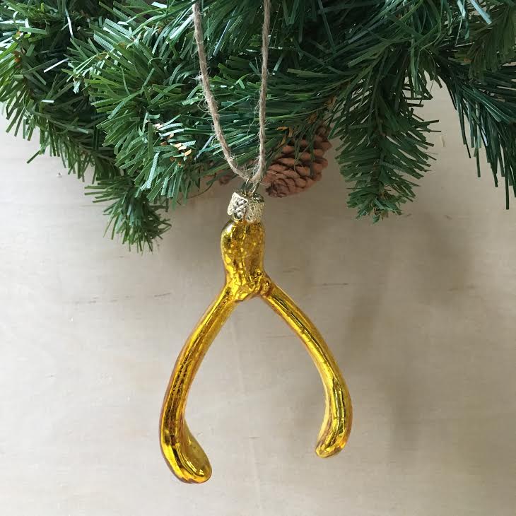 Wishbone Ornament