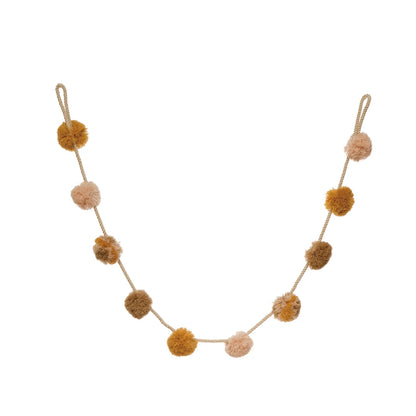 Wool Pom Pom Garland - 72&quot;